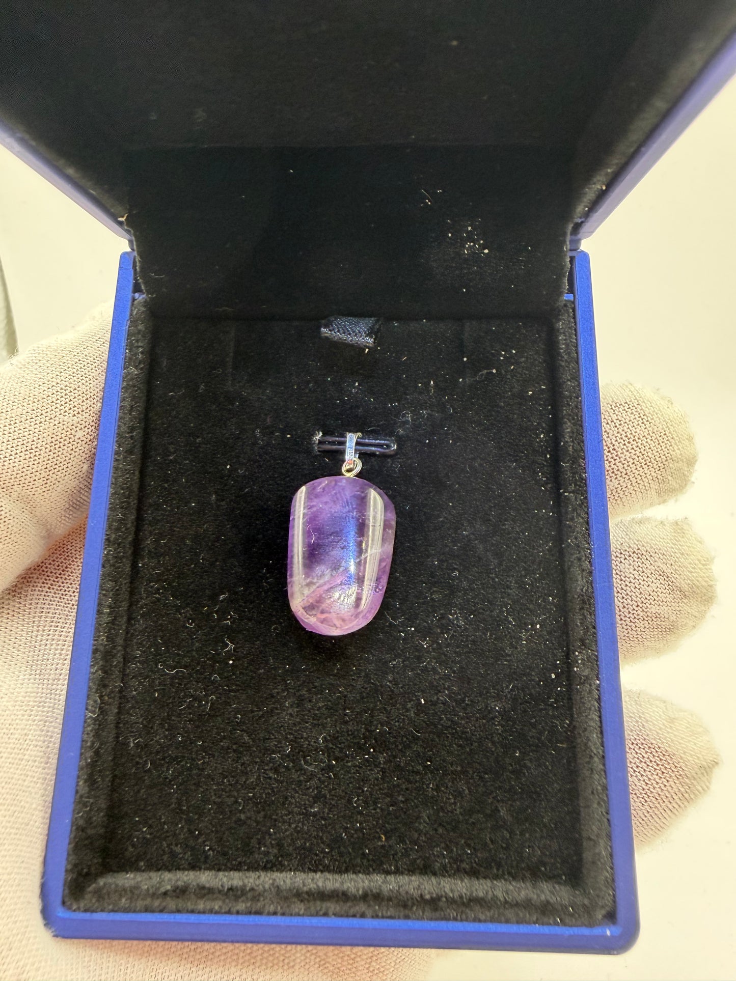 Natural Rwandan amethyst sterling silver pendant by Jewelry and Gems by Chandler – one-of-a-kind handcrafted piece
