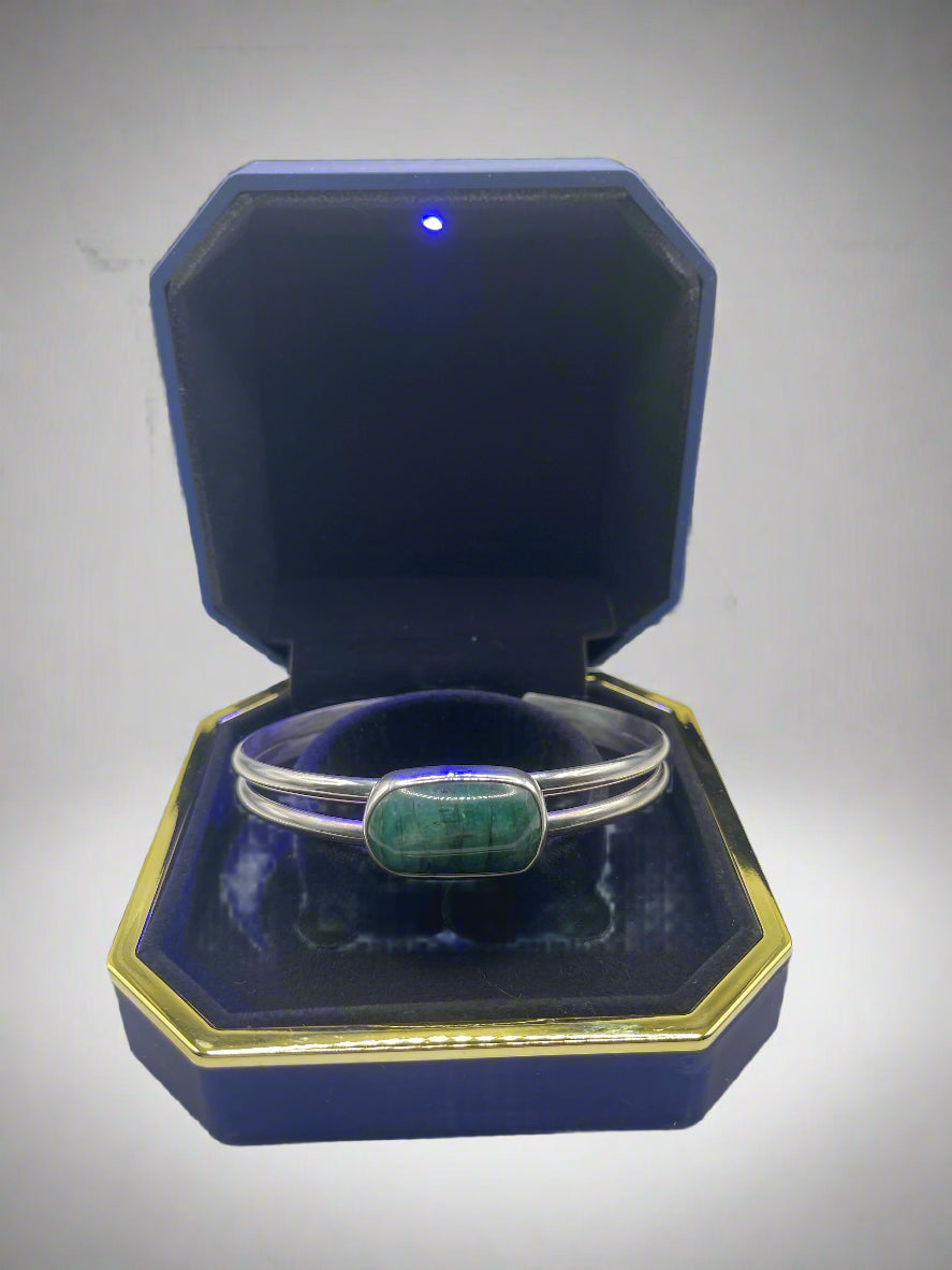 30ct Columbian Emerald Mens Braclet