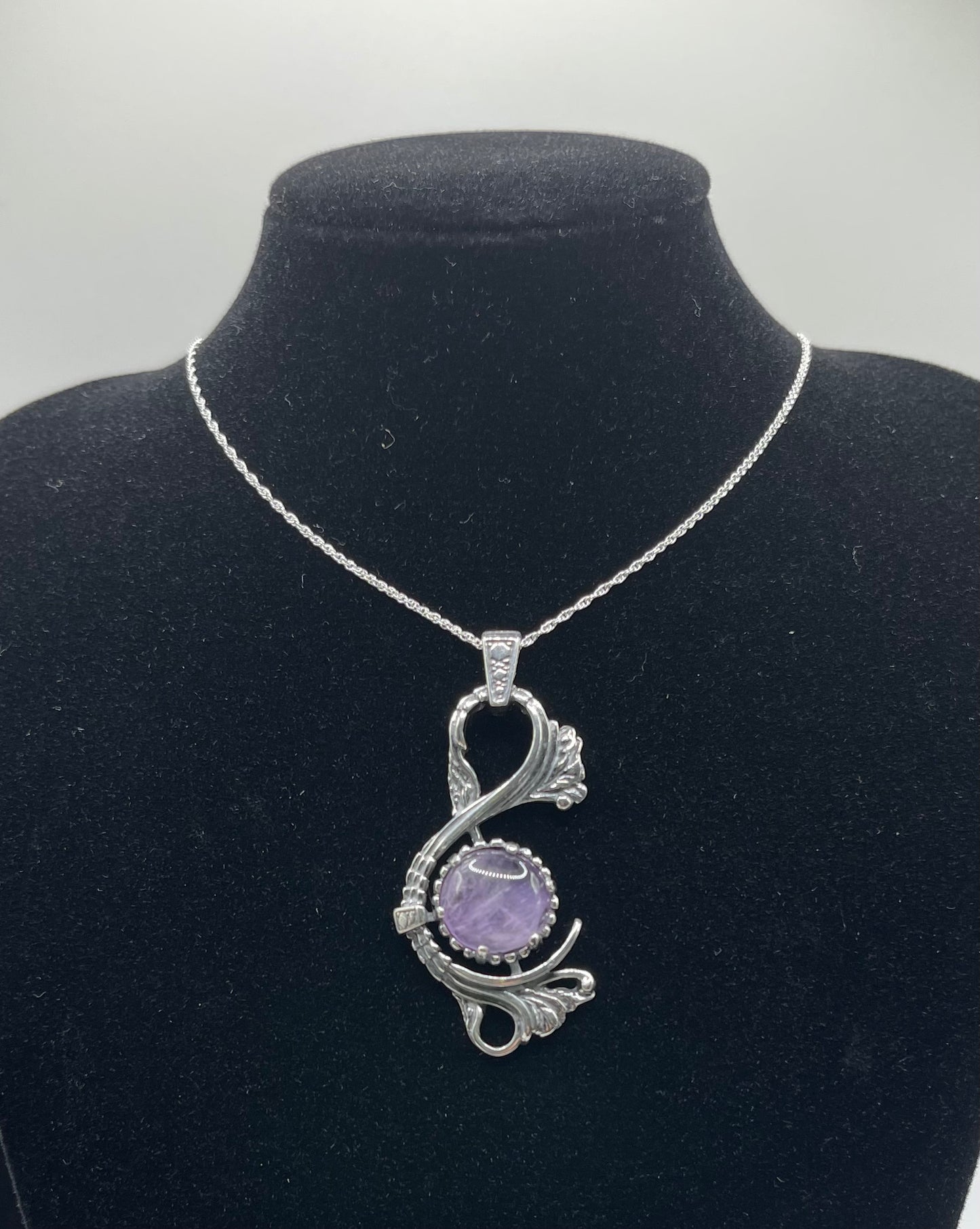 Victorian Style Rwandan Amethyst Pendant