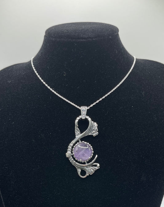 Victorian Style Rwandan Amethyst Pendant