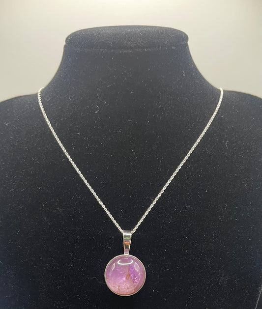 17ct two toned Rwandan Amethyst Pendant