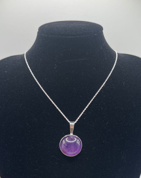 15.7ct Rwandan Chatoyant Amethyst Pendant