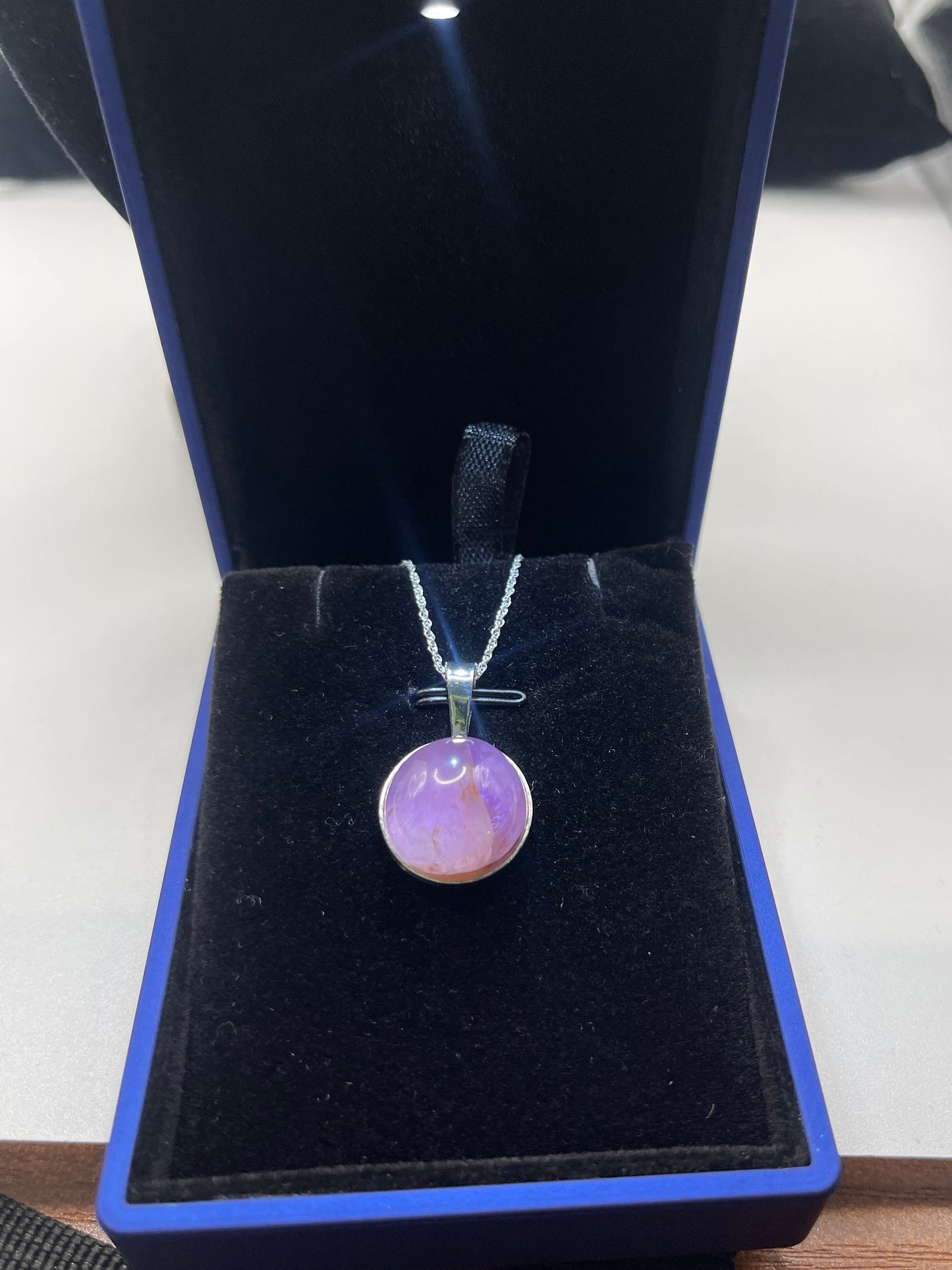 17ct two toned Rwandan Amethyst Pendant