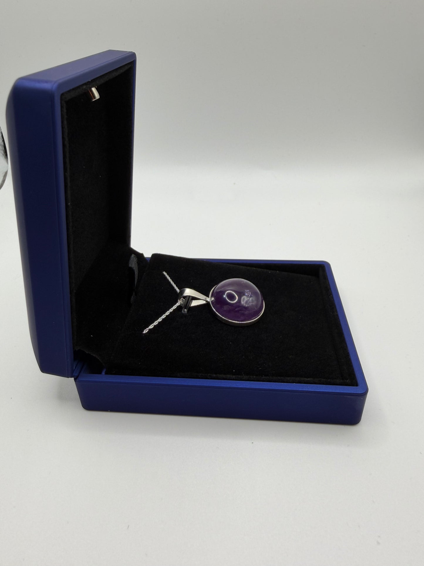 Natural Rwandan Amethyst — Untreated | One-of-a-Kind Pendant Handcrafted in Maine