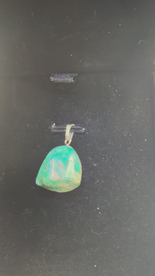17ct Namibian Quantum Quattro Pendant with Sterling Silver bail